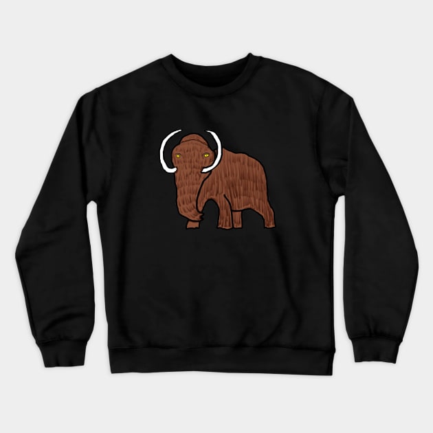 Woolly Mammoth Crewneck Sweatshirt by Mark Ewbie